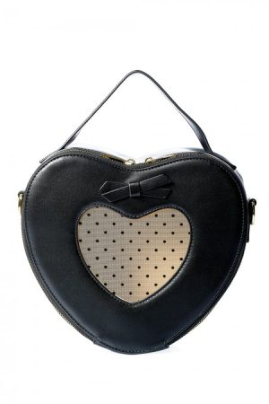 Sac à main Coeur "Elegant Spot" Noir