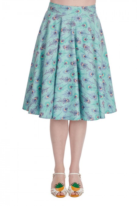 Jupe Rétro Swing "Peacock"