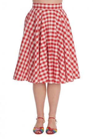 Jupe Rétro "Sea Blue Check"