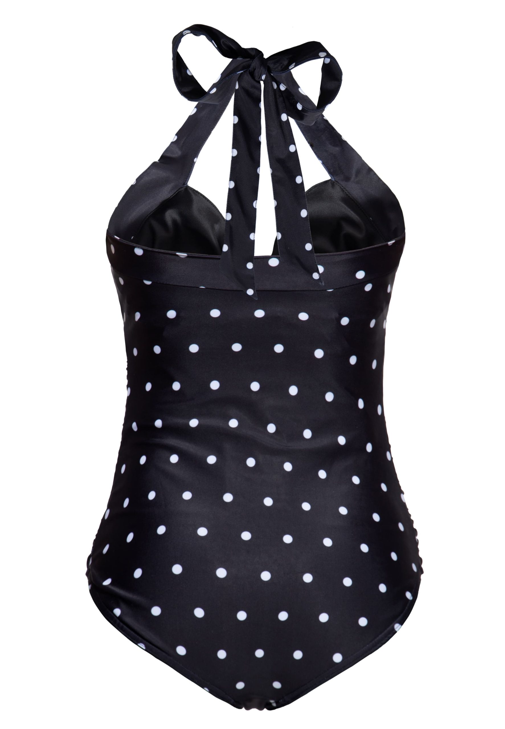Maillot de Bain à Pois - Noir – Image 2