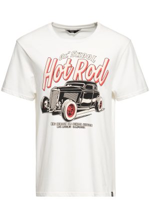 Tee-Shirt Rockabilly "Ol'Skool White"