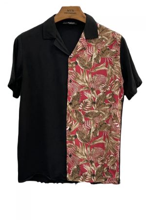 Chemise Hawaïenne "Half Jungle Red"