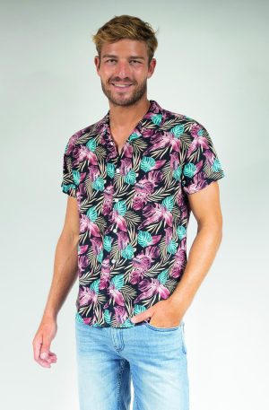 Chemise Hawaïenne "Tropical Love"