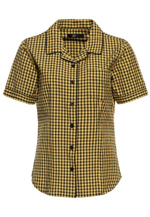 Blouse "Retro Vichy" Jaune