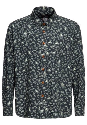 Chemise Homme "Old School Barber" Noir