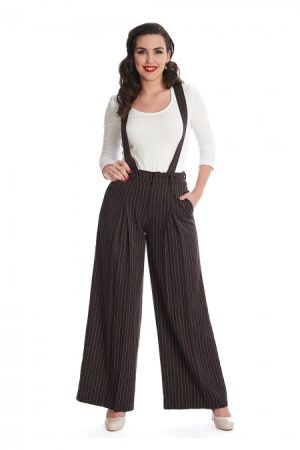 Pantalon à Bretelles "Pin Stripe Goals"