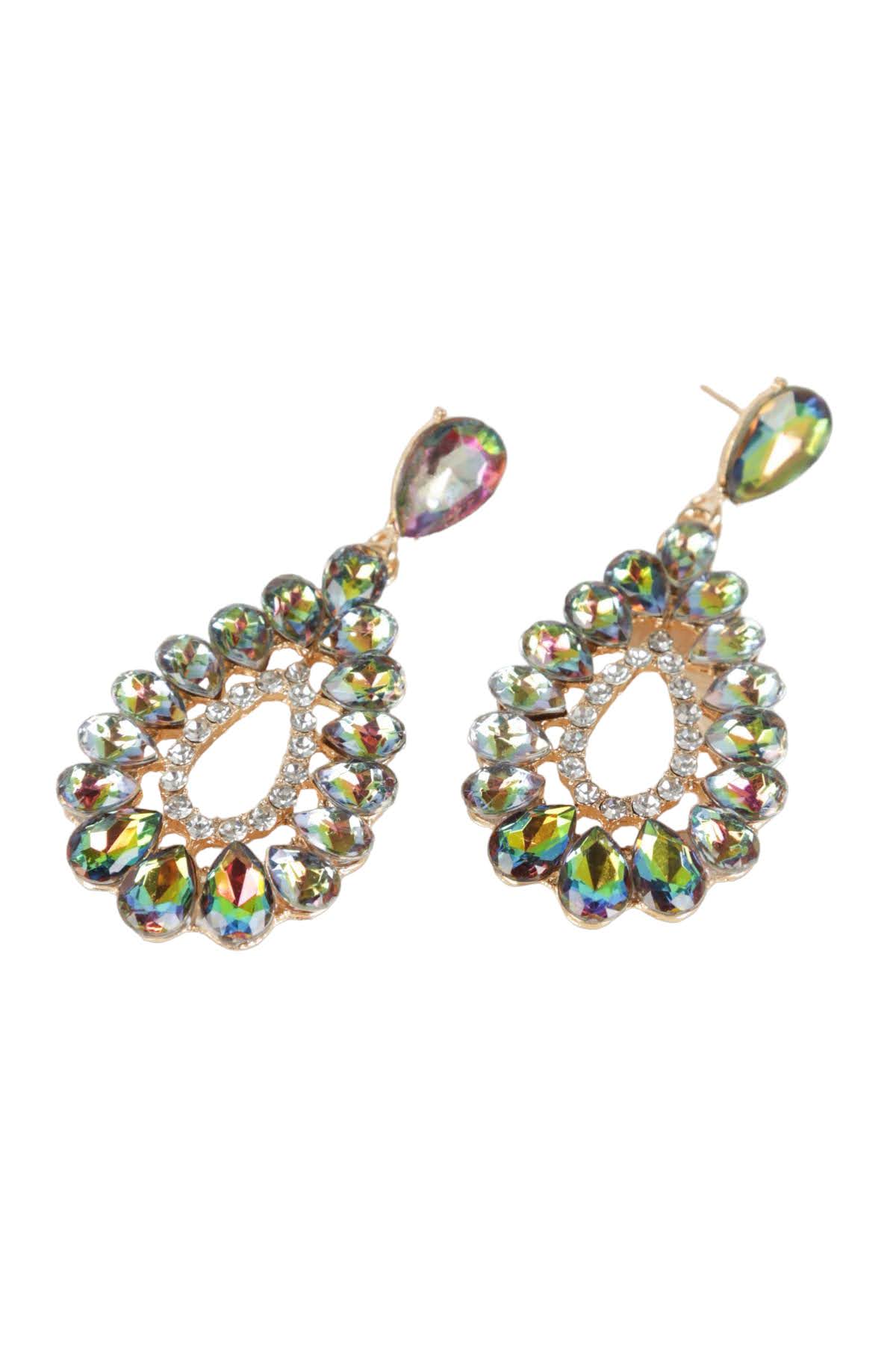 Boucles d'Oreille "Strass Drop" – Image 2