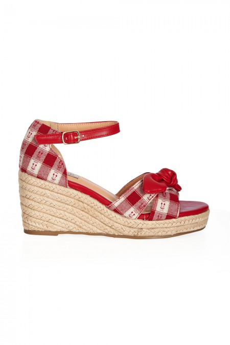 Sandales Compensées "Free Spirit" Rouge – Image 2