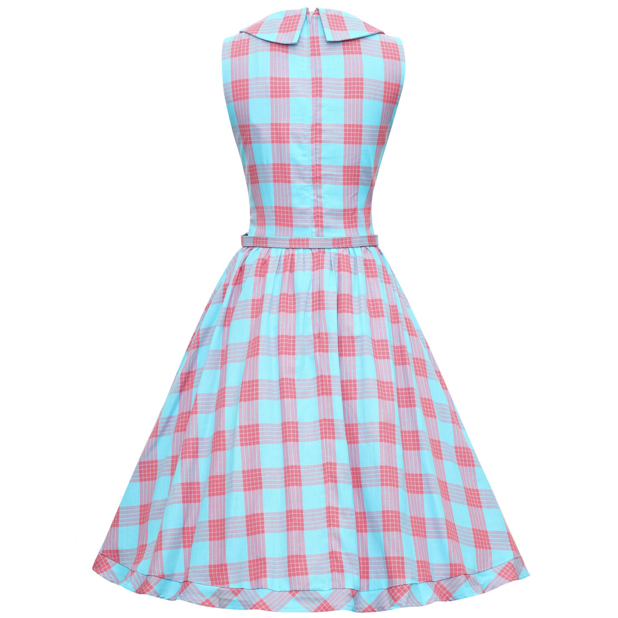 Robe Vintage 50's "Maverick Checked Pink & Blue" – Image 3