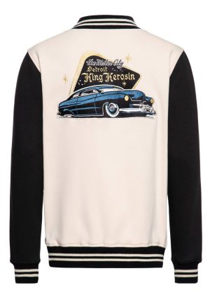 Veste Universitaire "Detroit Greaser" Beige