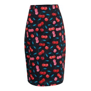 Jupe Crayon "Falda Cherry"