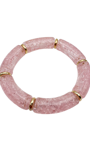 Bracelet Translucide Rose