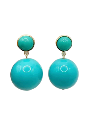 Boucles d'oreilles "Ball" Turquoise