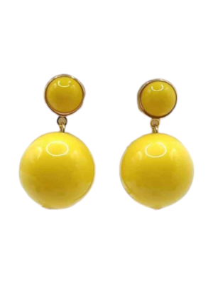 Boucles d'oreilles "Ball" Jaune