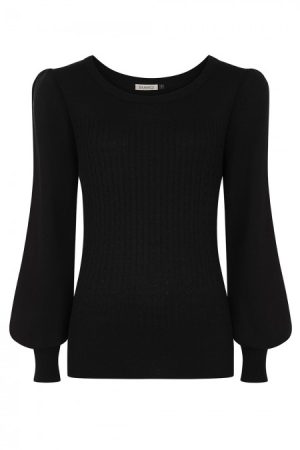 Pull Rétro "Una" Noir