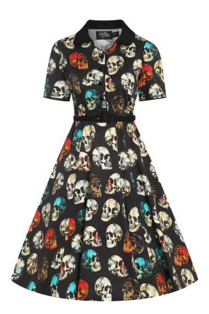 Robe Rockabilly "Penelope Black Skull"