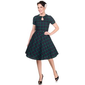 Robe Vintage "Evelyn Green Tartan"