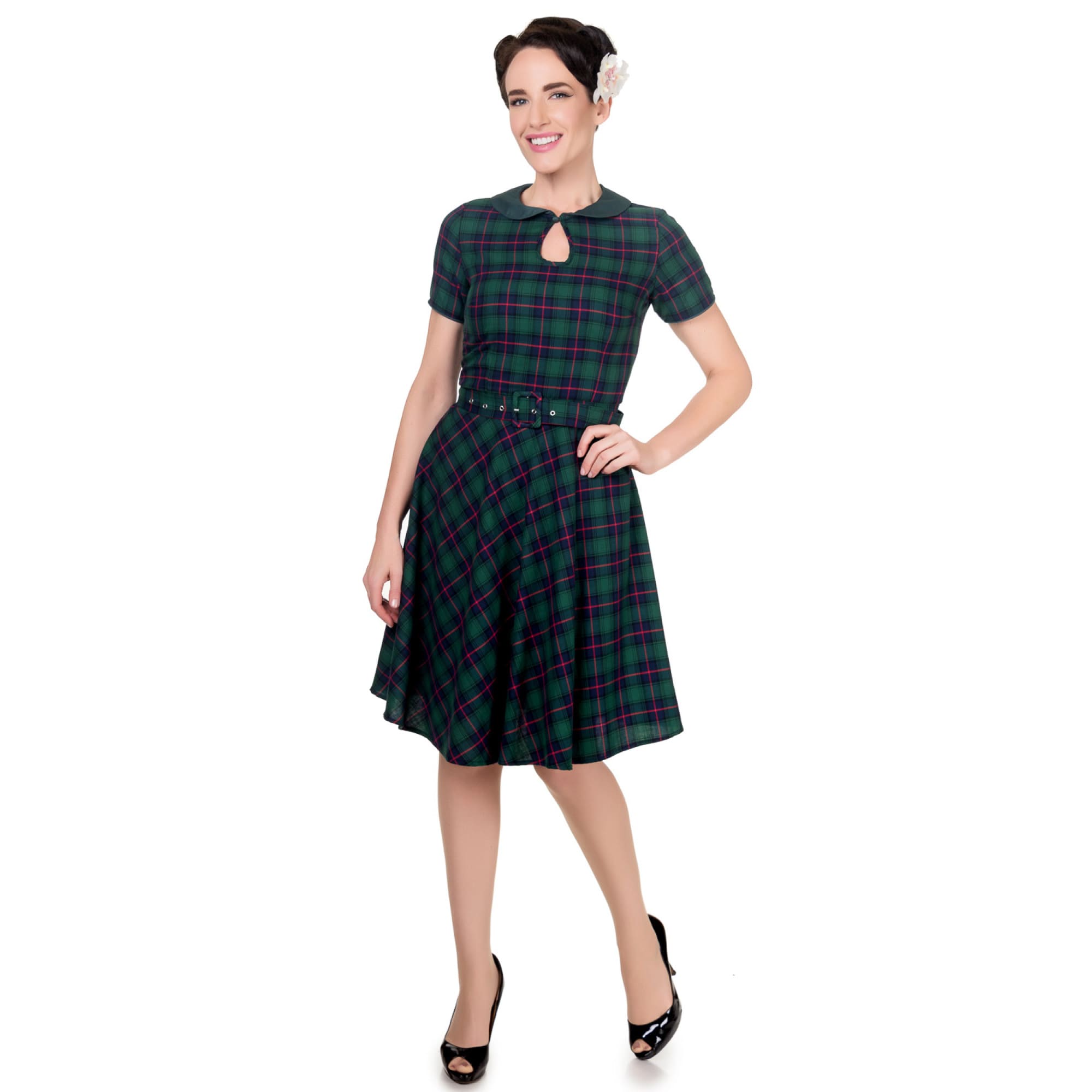 Robe Vintage "Evelyn Green Tartan" – Image 2