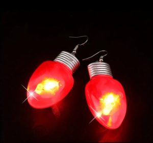 Boucles d'oreilles "Chrismas Light" Rouge