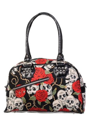 Sac à Main "Black Skull Roses"