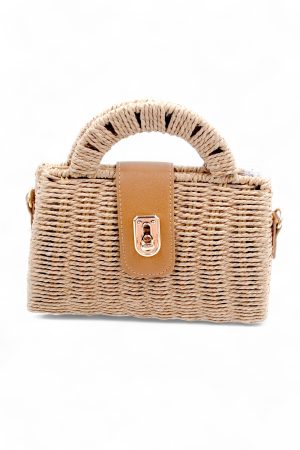 Sac à Main "Straw" Camel