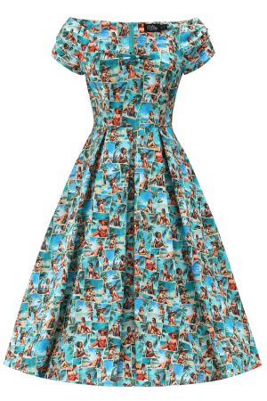 Robe Rétro "Postcard Pin-up"