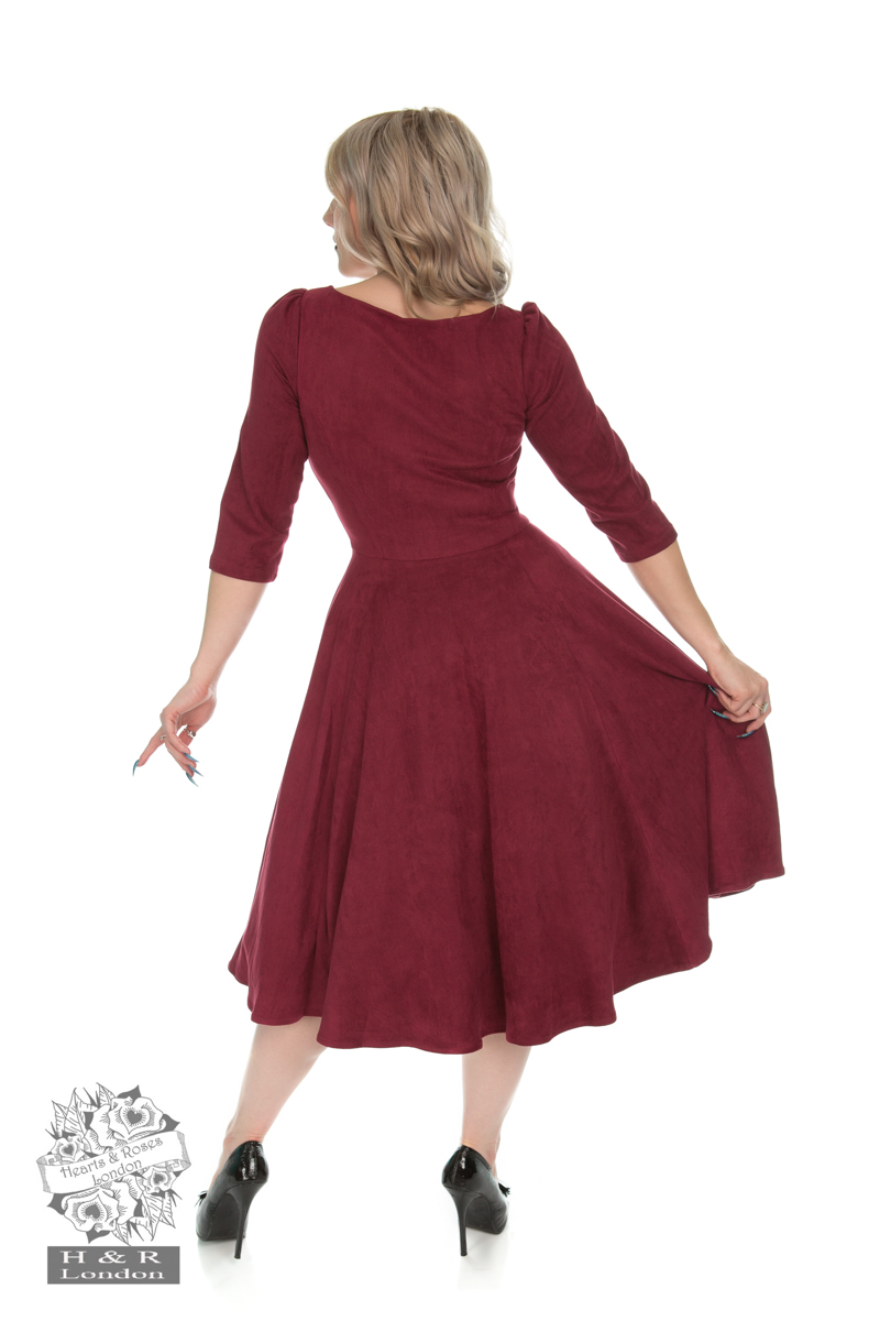Robe Rétro "Wendy Wine" – Image 3