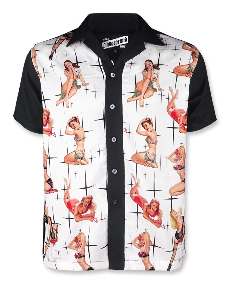 Chemise Rockabilly "Vixen White"