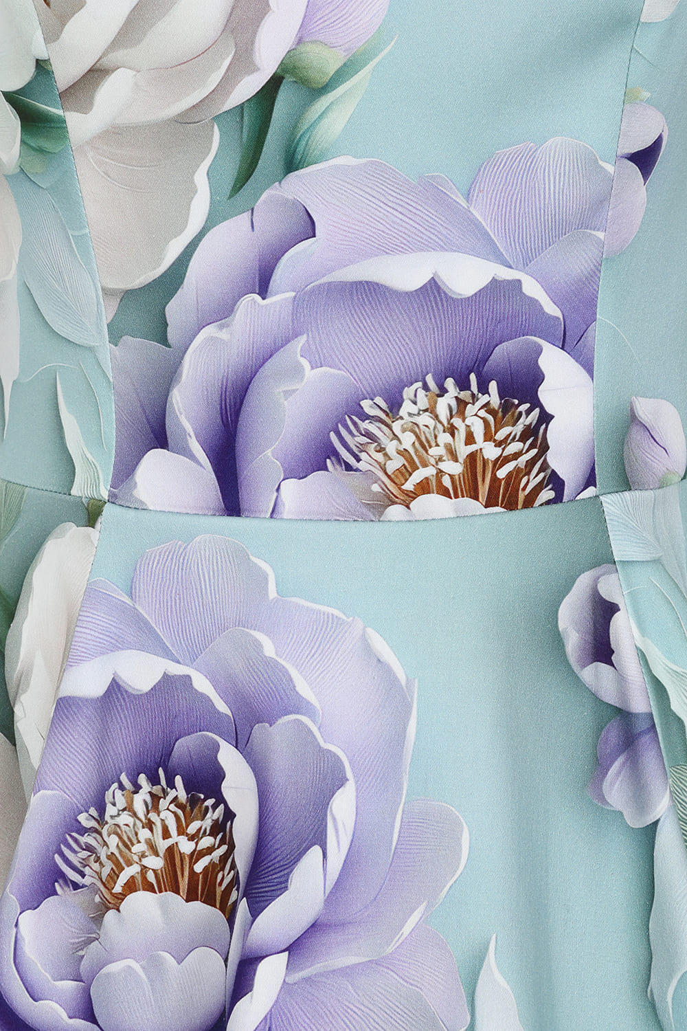 Robe Pin-up Fleurie "Lavender Peony" – Image 2