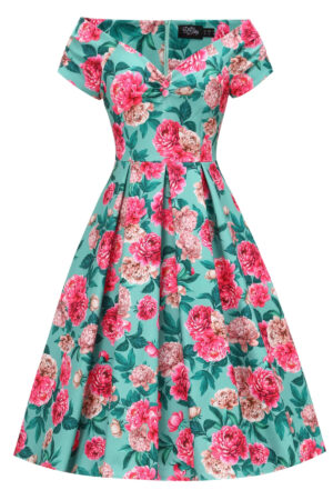 Robe Pin-up "Lily Mint Peony"