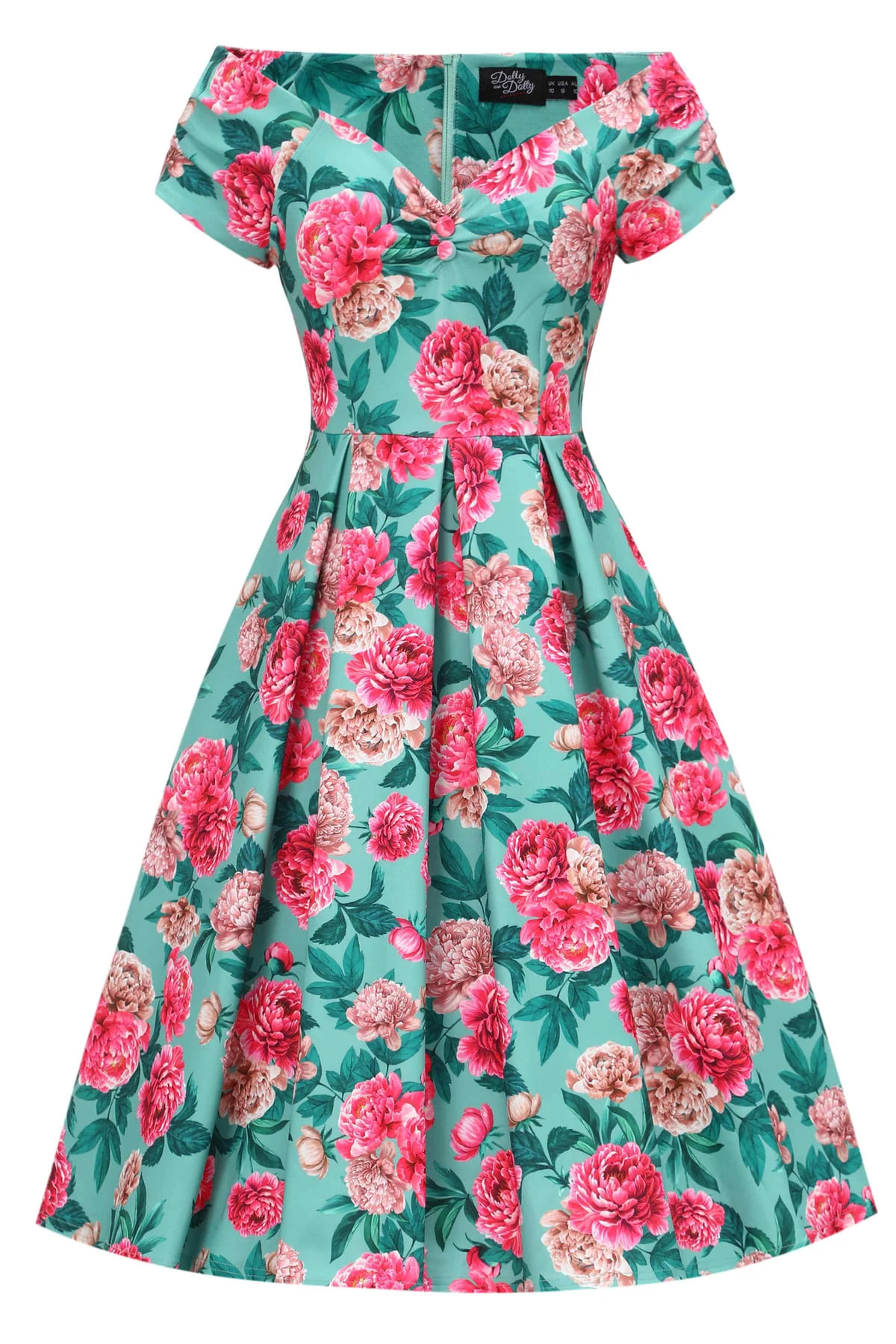 Robe Pin-up "Lily Mint Peony"