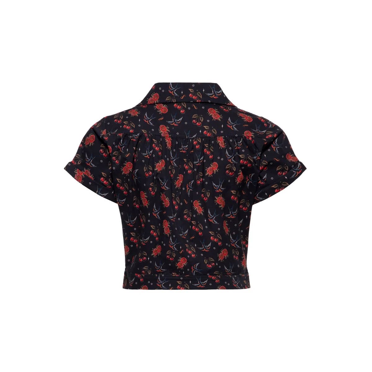 Blouse Crop "Cherries & Roses" – Image 2