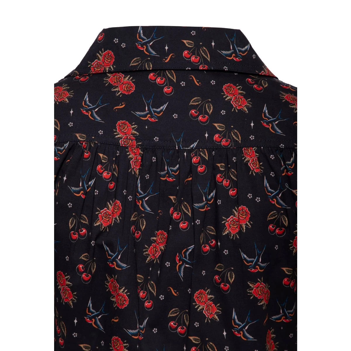 Blouse Crop "Cherries & Roses" – Image 4