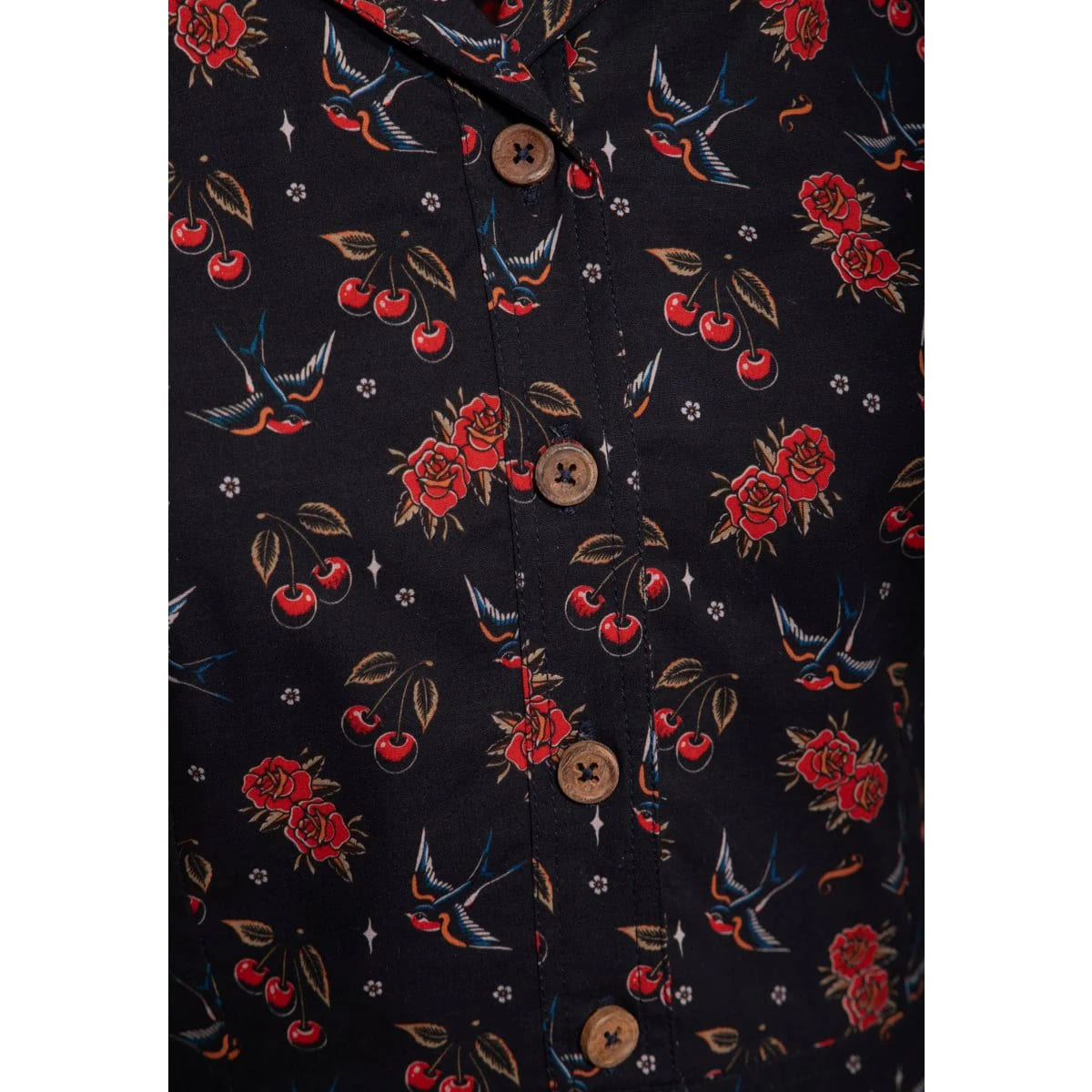 Blouse Crop "Cherries & Roses" – Image 5