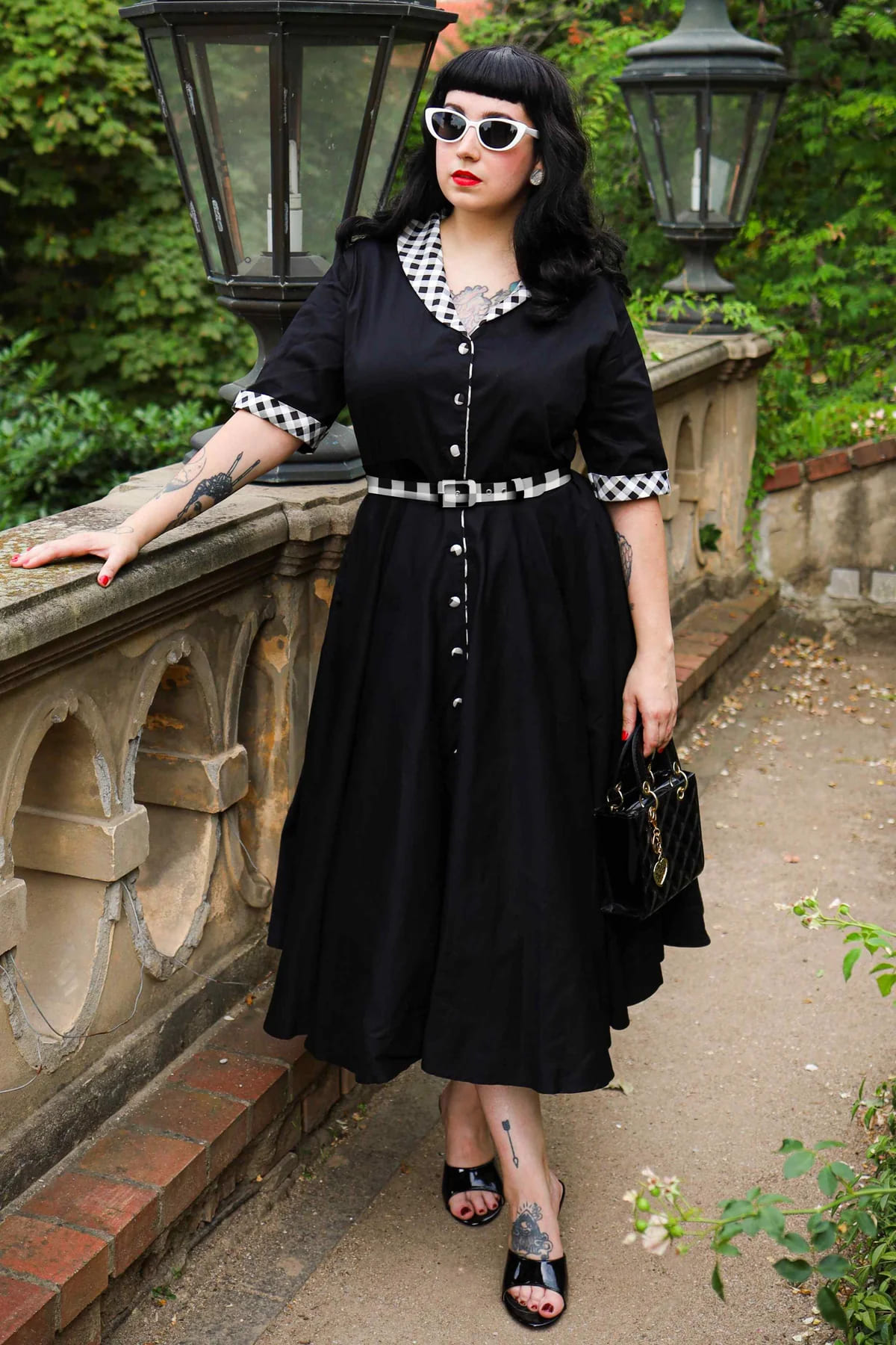 Robe Pin-up "Classic Black Gingham" – Image 3