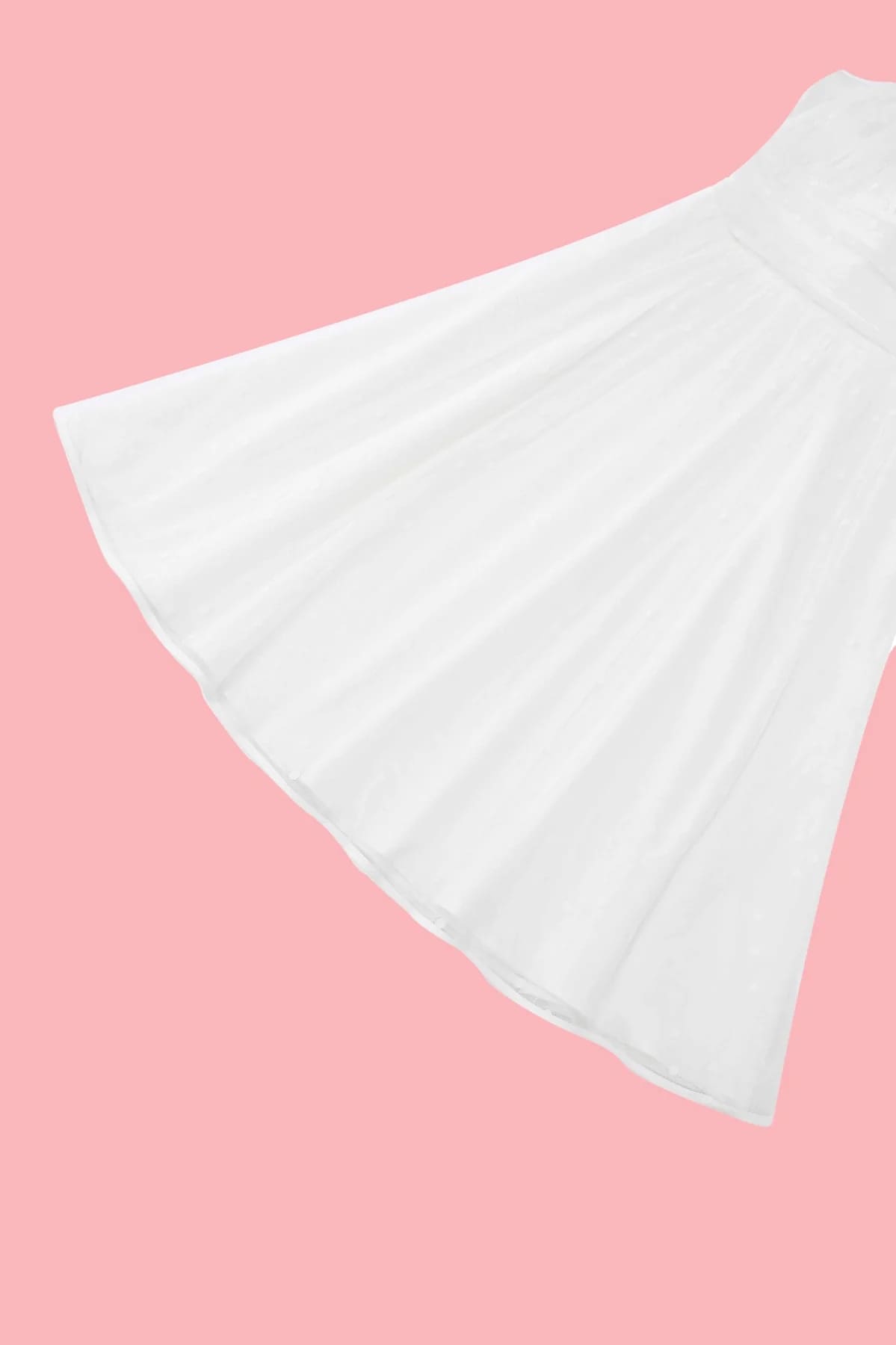 Robe Dos Nu "Dorothea White Polka Mesh" – Image 6