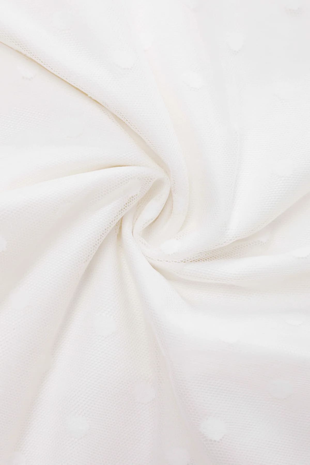 Robe Dos Nu "Dorothea White Polka Mesh" – Image 9