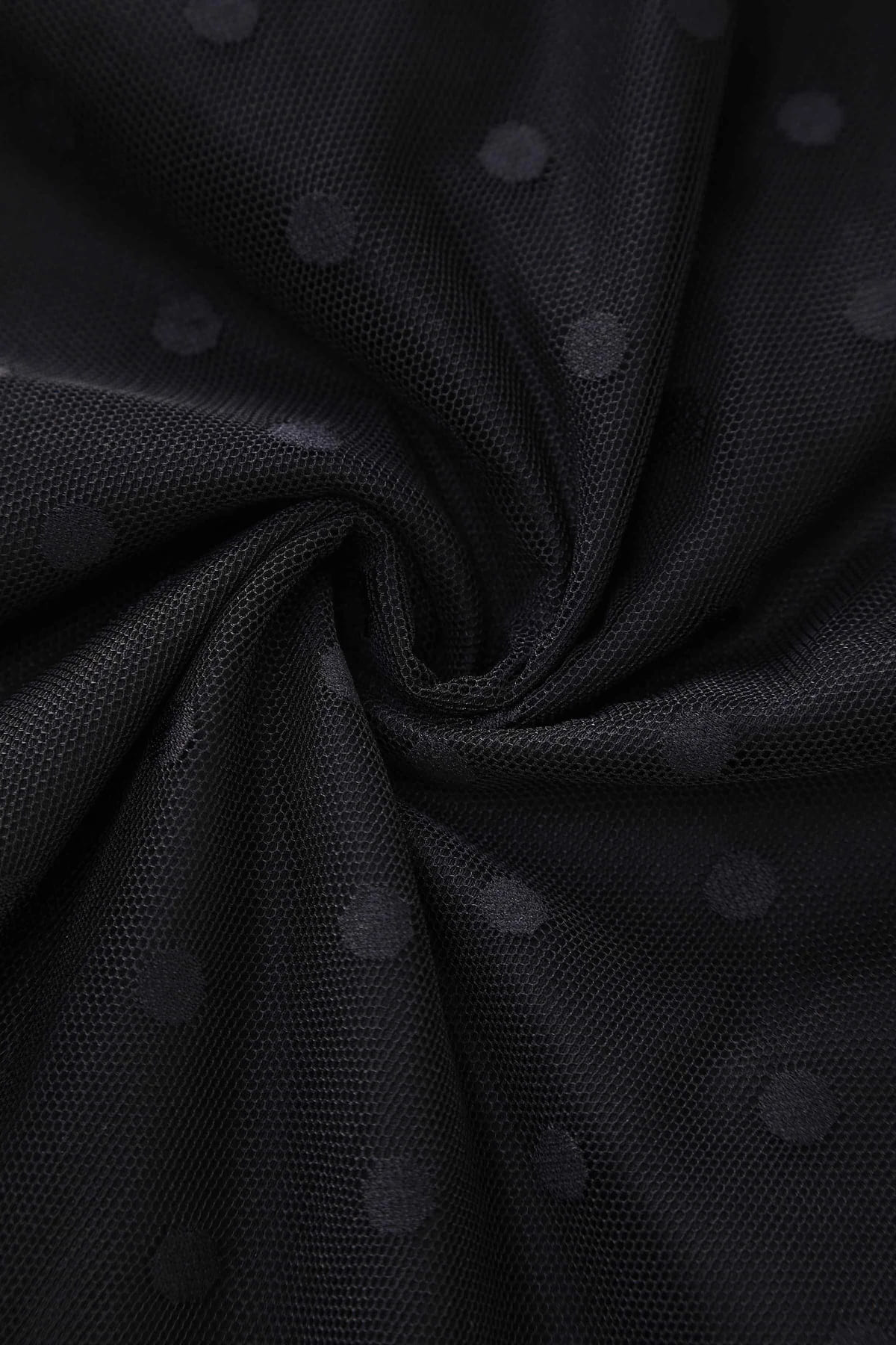 Robe Dos Nu "Dorothea Black Polka Mesh" – Image 10