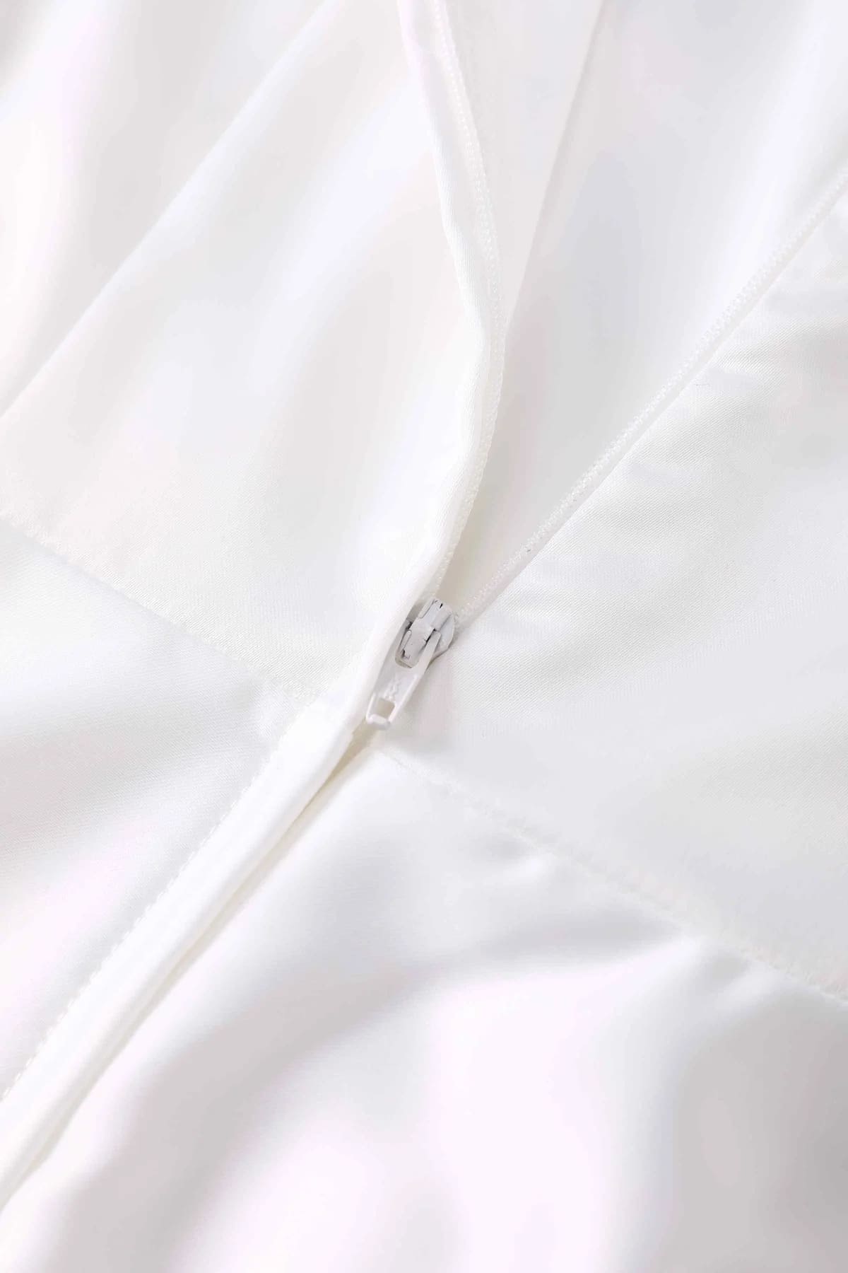 Robe de Mariée "Daisy White Satin" – Image 8