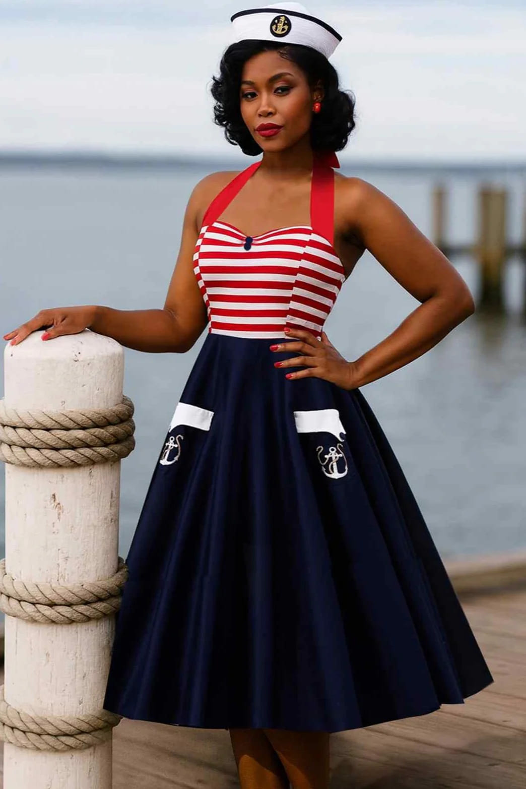 Robe Dos Nu "Nautical Vintage" – Image 2