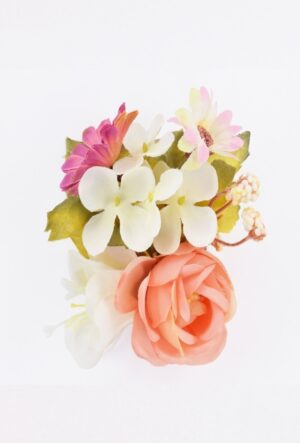 Petite Compo Floral Cheveux "Peach"