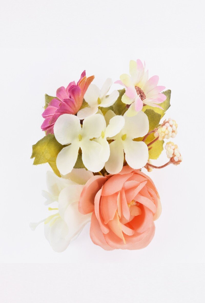 Petite Compo Floral Cheveux "Peach"