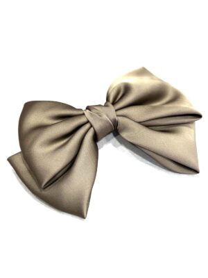 Barrette Cheveux "Bow" - Taupe