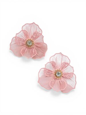 Boucles d'oreilles Floral - Rose
