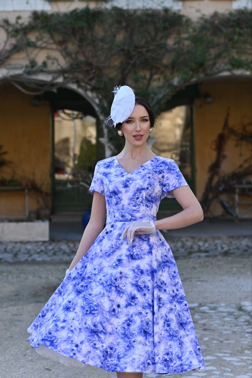 Robe Rétro "Violet Rose" – Image 5