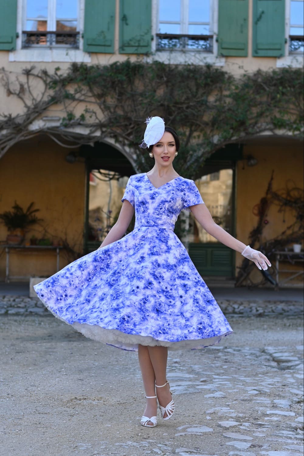 Robe Rétro "Violet Rose" – Image 4