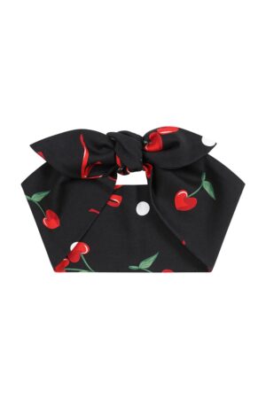 Bandeau Cheveux "Cherries & Bow"