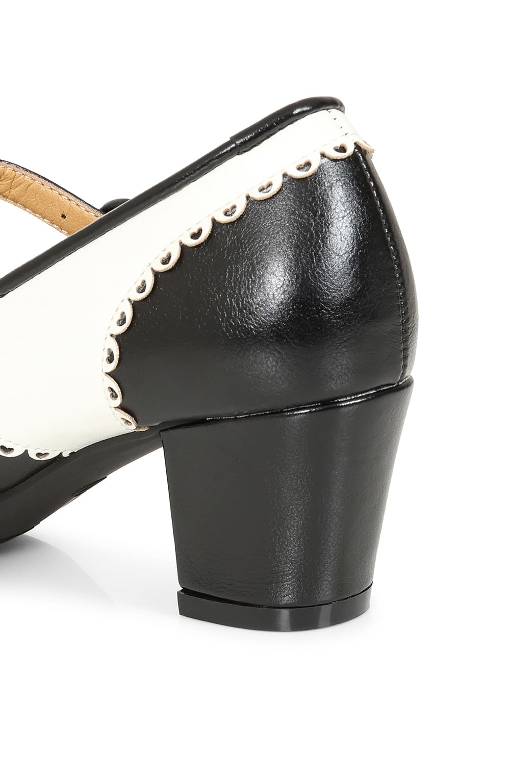 Escarpins Rétro "Vintage Voyager" - Noir/Blanc – Image 4