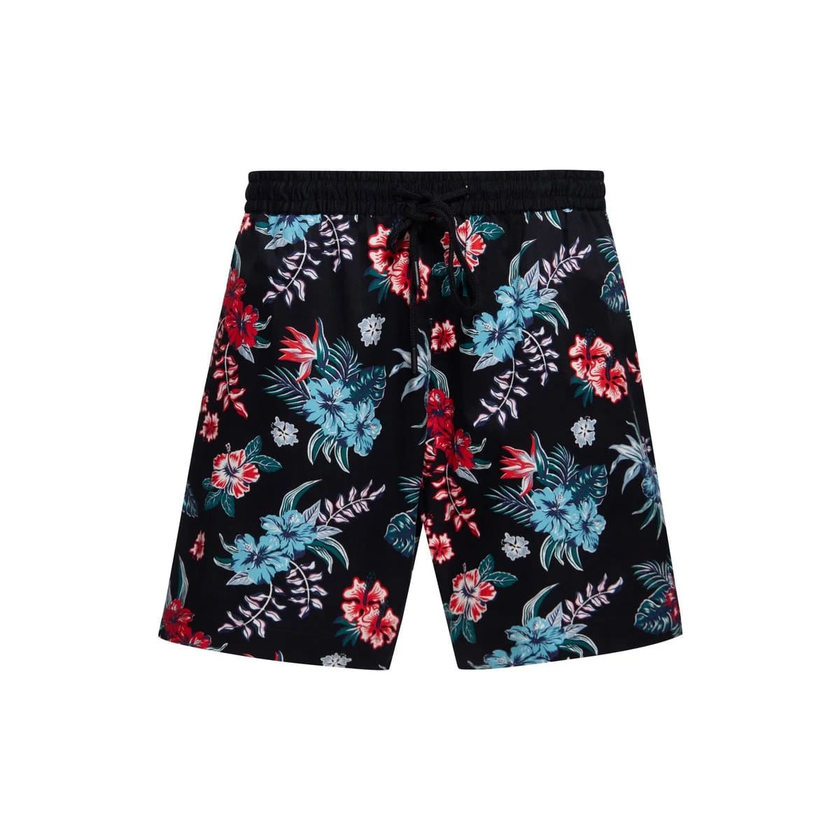 Short Homme "Hibiscus Black"