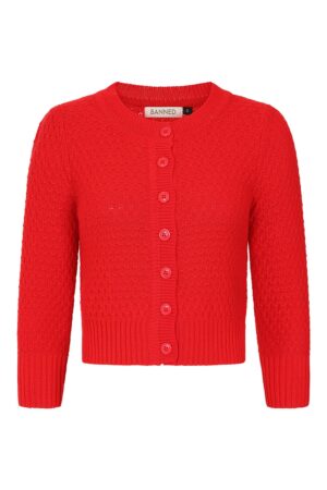 Cardigan "Fara" Rouge